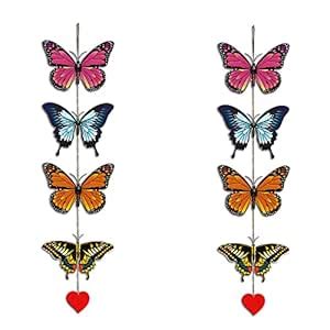 Artvibes Gorgeous Colorful Butterflies Decorative Wall Hanging ...