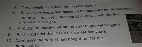 write transitive and intransitive verbs underlined in the sentences ...