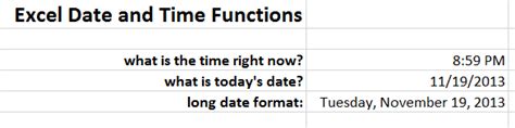 Image result for Excel Date and Time Formulas