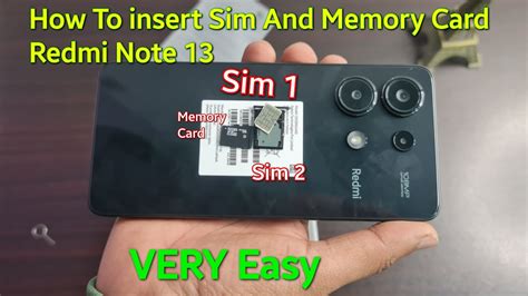 Image result for Insert Redmi Note 13 Sim Card