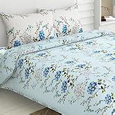 haus & kinder Bedsheets,100% Cotton Double Bed Sheet, 186 TC Bedsheet ...