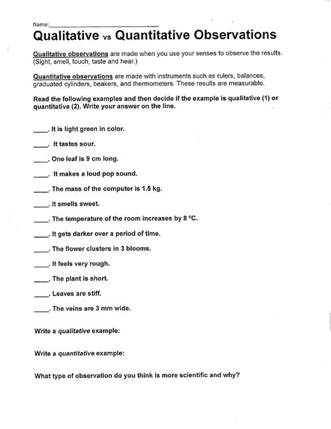 Image result for Quantitative Data Worksheet