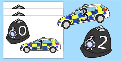 Police Themed 0-20 (teacher made) - Twinkl