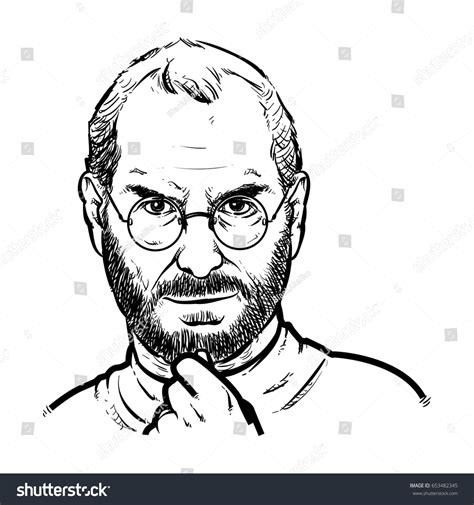 Top 16+ Free Steve Jobs Black And White Free Vector