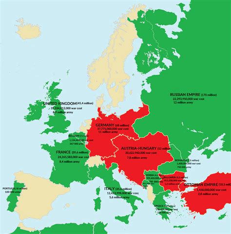 World War 1 Europe Map _ World War 1 Map Europe – YRCKY