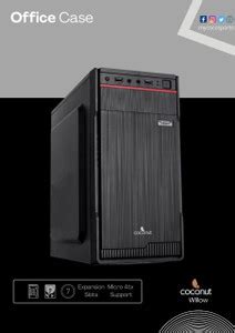 COCONUT WILLOW CABINET WITH SMPS WILLOW Cabinet with USB 2.0 Ports ...