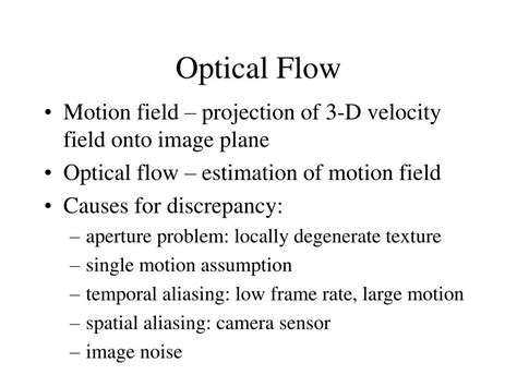 Optical Flow Definition 的图像结果