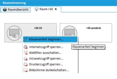 Klassenarbeitsmodus - Dokumentation