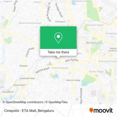 How to Get to Cinepolis - ETA Mall in S.K.R.Market by Bus or Metro?