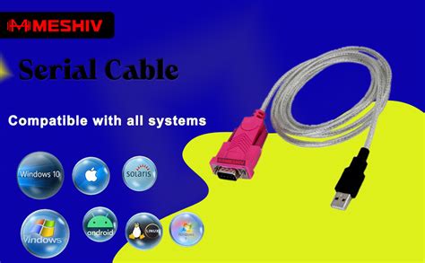 Buy MESHIV USB to 9-pin RS-232 Serial Converter Cable Adapter with 1.5M ...