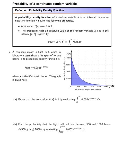 Image result for Probability Density Function of Continuous Random Variable