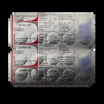 LORFAST AM TABLET 10'S Price, Uses, Side Effects & Substitutes | Medkart