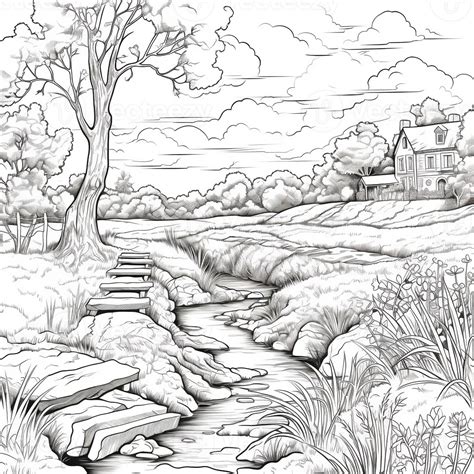 Landscape Coloring Pages