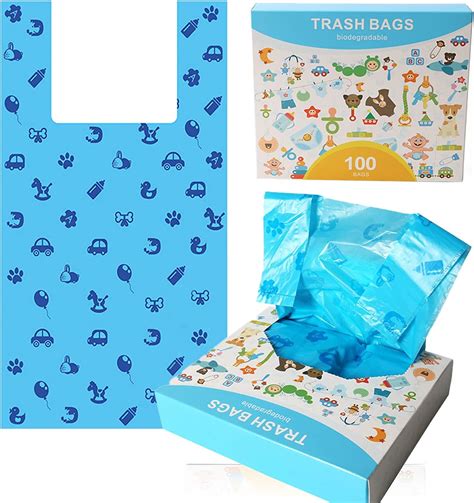 Amazon.com: Disposable Diaper Bags with Easy-Tie Tabs, 200 Count ...