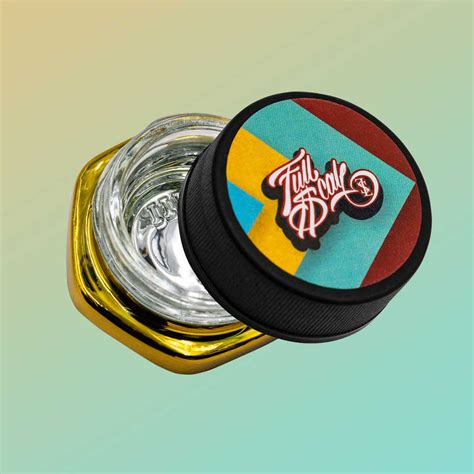 Cannabis Concentrate Jars - Easy to Open Glass Hex Jar