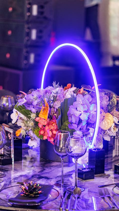 Neon Night Party Lighting | Neon light centerpieces, Unique event ...