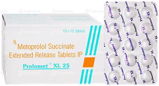 Prolomet Xl 25 Mg Tablet 15 - Uses, Side Effects, Dosage, Price | Truemeds