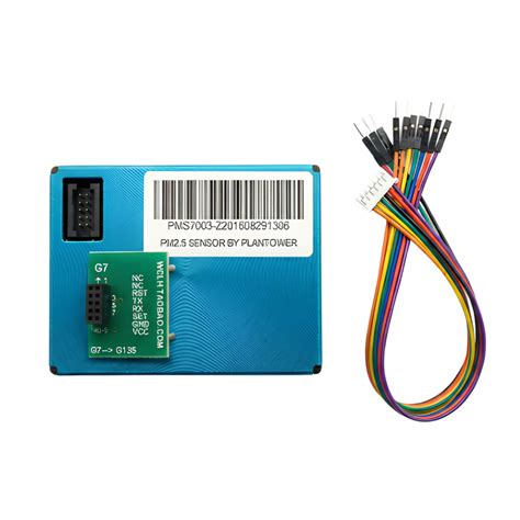 Plantower PMS7003 Laser PM2.5 Dust Sensor with Transfer Board and Cabl ...
