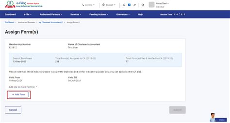 Work with My CA User Manual | Income Tax Department