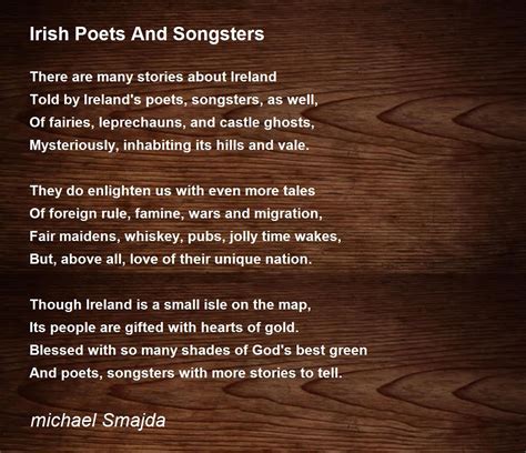 Most Famous Irish Poems at Alyssa Reeks blog