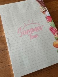 Notizblock / Schreibblock / Din A5 / Briefpapier - Eis