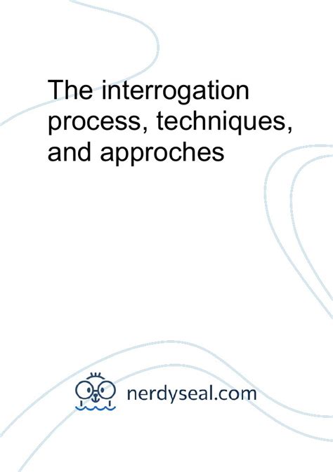 Image result for The 9 Step Interrogation Method