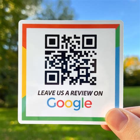 Google Review Sticker - Leave Us a Review on Google – QR Code Sticker ...