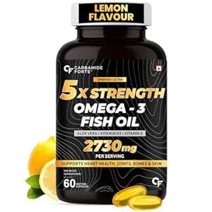 Carbamide Forte 5X Strength Omega 3 Fish Oil Capsules 2730mg