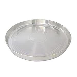 Shri Balaji Abhushan Bhandar Pure Silver Plate/Thali/Dinner Plate ...