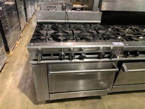 DCS COMMERCIAL GRADE 6 BURNER STOVE GAS, WITH OVEN