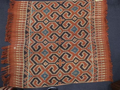 Lot - VINTAGE IKAT, HAND-SPUN DEATH SHROUD WEALTH CLOTH CEREMONIAL ...