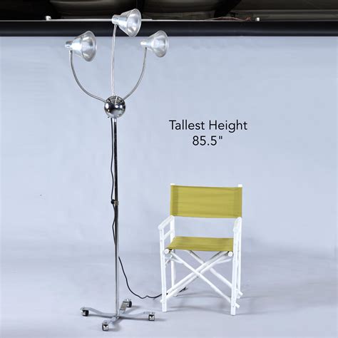 3 Head Adjustable Height Artist Studio or Workshop Industrial Floor ...