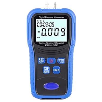 amiciSense Digital Air Pressure Tester, Handheld Manometer with 11 ...
