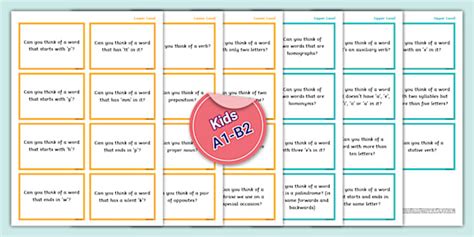 ESL Word Challenges