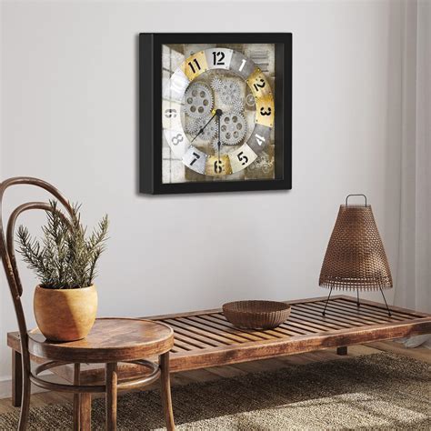 Buy SENQAO Gear Wall Clock, Real Moving Gear Vintage Wall Clock, Large ...