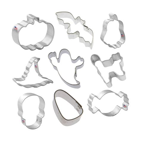 9 Piece Mini Spooky Halloween Cookie Cutter Set | The Cookie Cutter Shop
