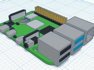 Image result for Raspberry Pi 4B STL