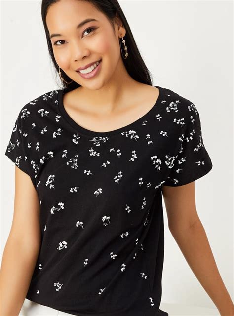 Buy Women Floral Printed T-shirt Online at just Rs. 399.0 ...