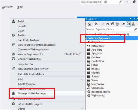 Code First Approach Entity Framework in MVC 的图像结果