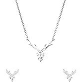 GIVA AVNI 925 Oxidised Silver Leaf Drop Necklace | Gifts for Girlfriend ...