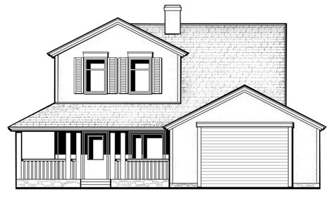 Maison unifamiliale vecteur de dessin animé dessiné à la main maison de ...