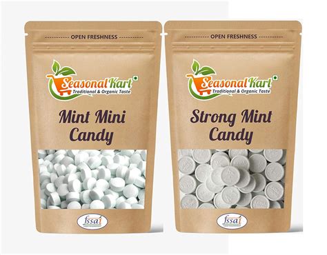 SEASONALKART Combo Of Strong Mint Candy&Mint Mini Candy|200 Grams Each ...