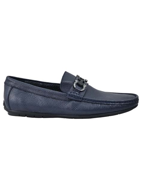 Men Navy Blue Loafers – ShoeTree