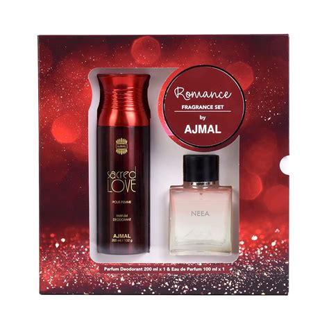 Ajmal Gift Set of Neea EDP 100ml & Sacred Love Deodrants 200 ml for Wo ...