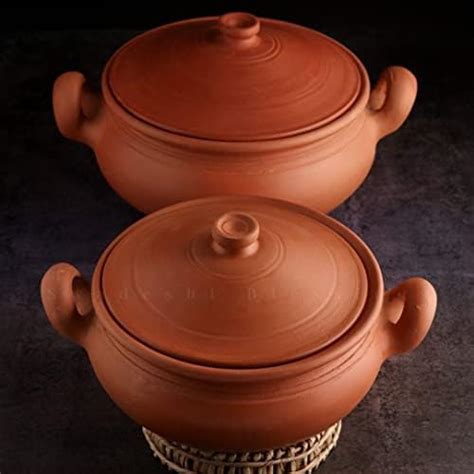 Buy Swadeshi Blessings Exclusive Range Unglazed Clay Pot for Cooking ...
