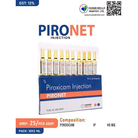 PIRONET Injection Human Biolife India Pvt. Ltd.