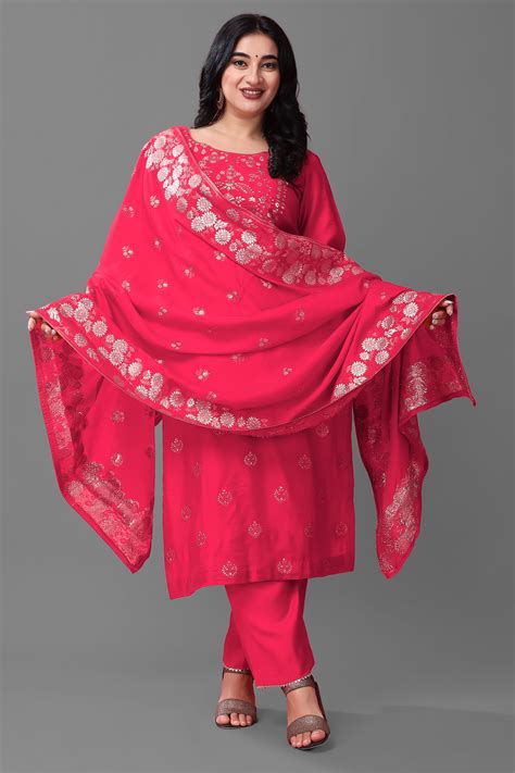 Buy Party Wear Silk Suit & Wedding Suits For Women - Apella