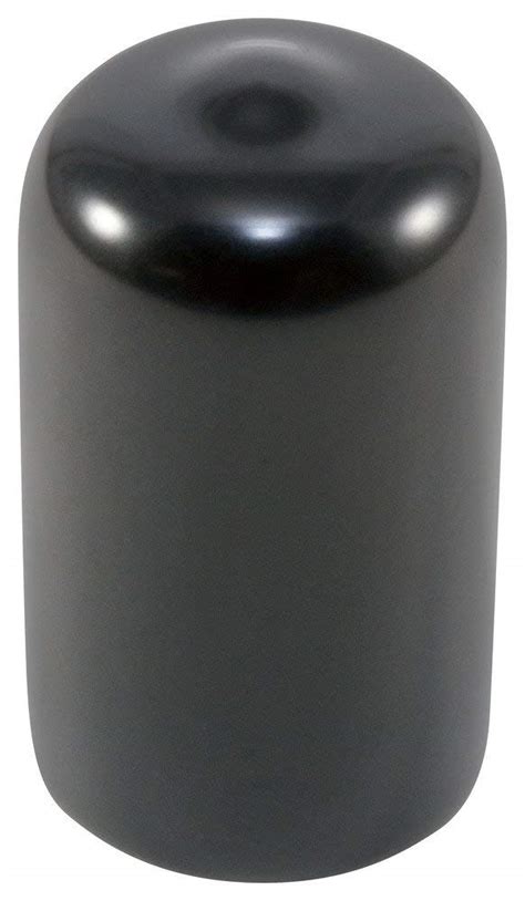 (Pack of 25) Caplugs 7/16" to 1/2" Round Black Vinyl Flexible End Cap ...