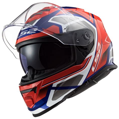 LS2 FF800 Storm Faster Red Blue Gloss Helmet– Moto Central