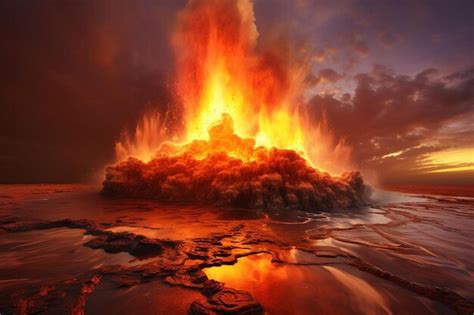 Ethereal eruption mystical spray k photo | Premium AI-generated image